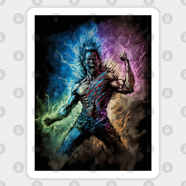 Shaman Enraged Magnet by LetsGetInspired